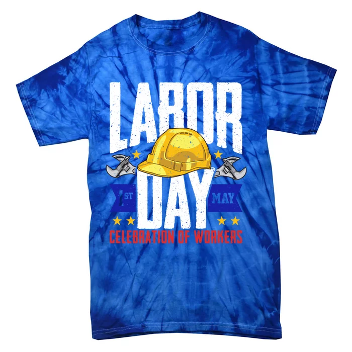 American Patriot Celebration Of Workers Labor Day Gift Tie-Dye T-Shirt