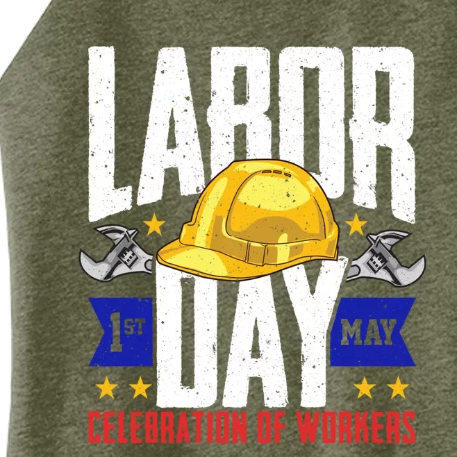 American Patriot Celebration Of Workers Labor Day Gift Women’s Perfect Tri Rocker Tank