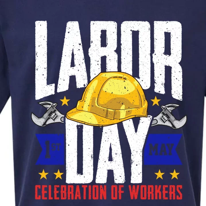 American Patriot Celebration Of Workers Labor Day Gift Sueded Cloud Jersey T-Shirt