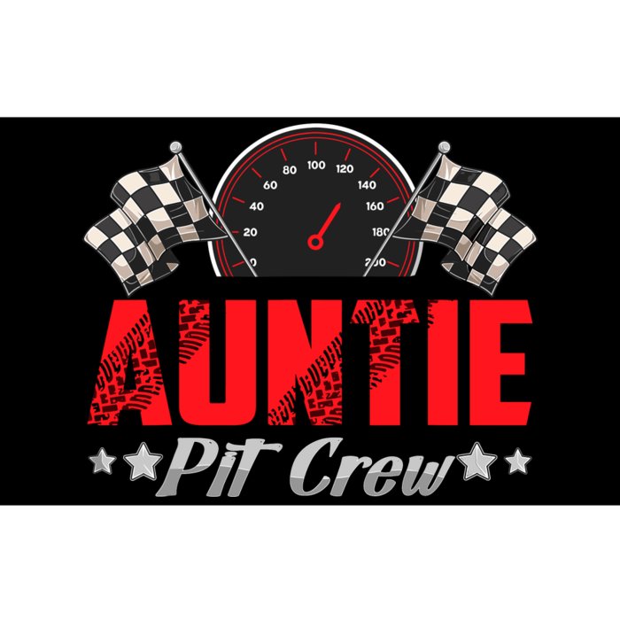 Auntie Pit Crew Birthday Racing Car Family Matching Race Car Bumper Sticker