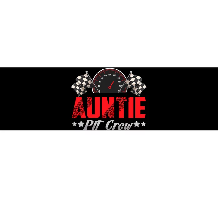 Auntie Pit Crew Birthday Racing Car Family Matching Race Car Bumper Sticker