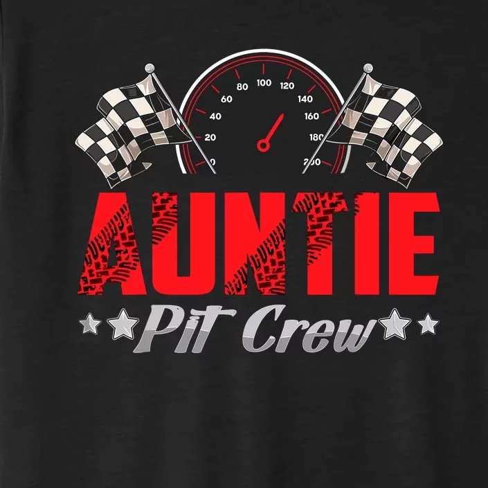 Auntie Pit Crew Birthday Racing Car Family Matching Race Car ChromaSoft Performance T-Shirt