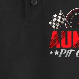 Auntie Pit Crew Birthday Racing Car Family Matching Race Car Dry Zone Grid Performance Polo