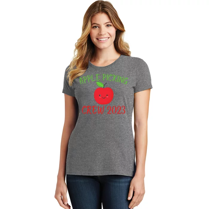 Apple Picking Crew Autumn Fall Apple Lover Apple Picking Fall Family Outfit Women's T-Shirt