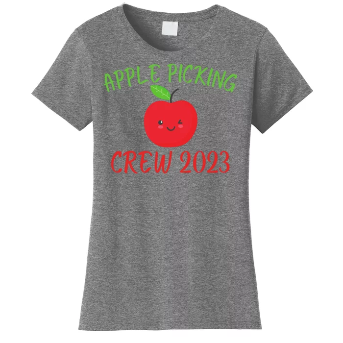 Apple Picking Crew Autumn Fall Apple Lover Apple Picking Fall Family Outfit Women's T-Shirt