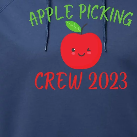 Apple Picking Crew Autumn Fall Apple Lover Apple Picking Fall Family Outfit Performance Fleece Hoodie