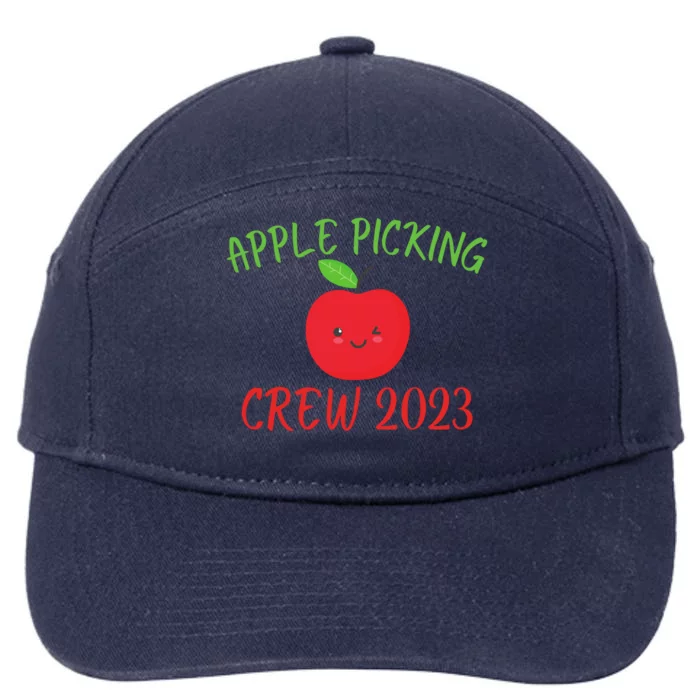 Apple Picking Crew Autumn Fall Apple Lover Apple Picking Fall Family Outfit 7-Panel Snapback Hat