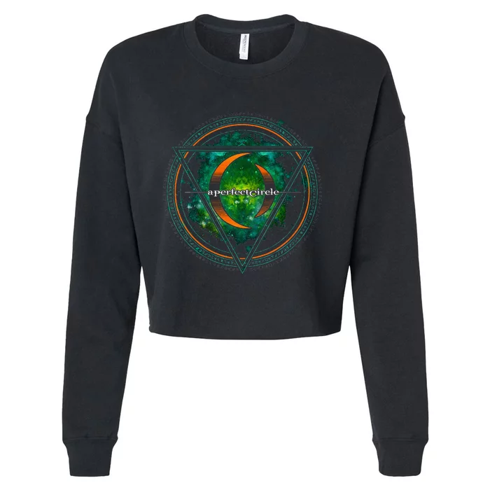 A Perfect Circle – Sigil Green Cropped Pullover Crew