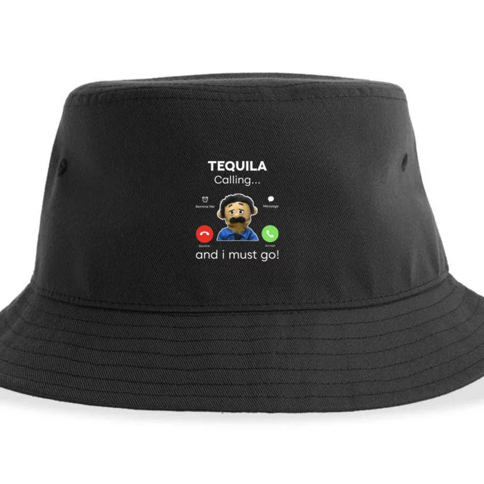 Awkward Puppets Diego Funny Sustainable Bucket Hat