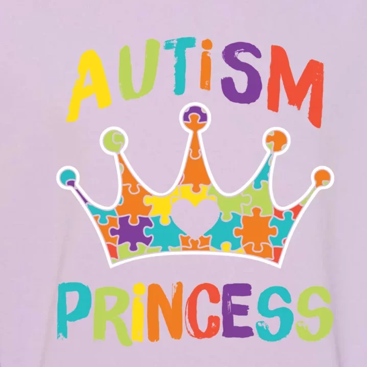 Autism Princess Daughter Autistic Pride Awareness Cute Gift Garment-Dyed Sweatshirt