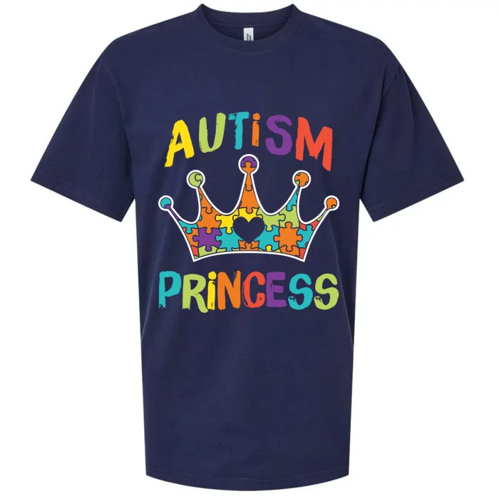 Autism Princess Daughter Autistic Pride Awareness Cute Gift Sueded Cloud Jersey T-Shirt