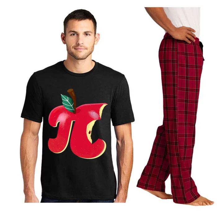 Apple Pi Day Funny Math Nerd Pie Teacher 3 14 Constant Gift Pajama Set