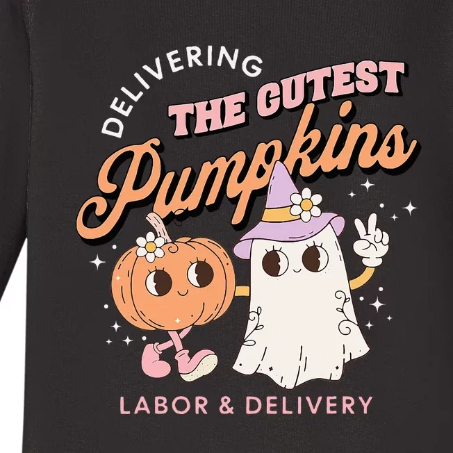 Adorable Pumpkin Delivery Halloween Costume Baby Long Sleeve Bodysuit