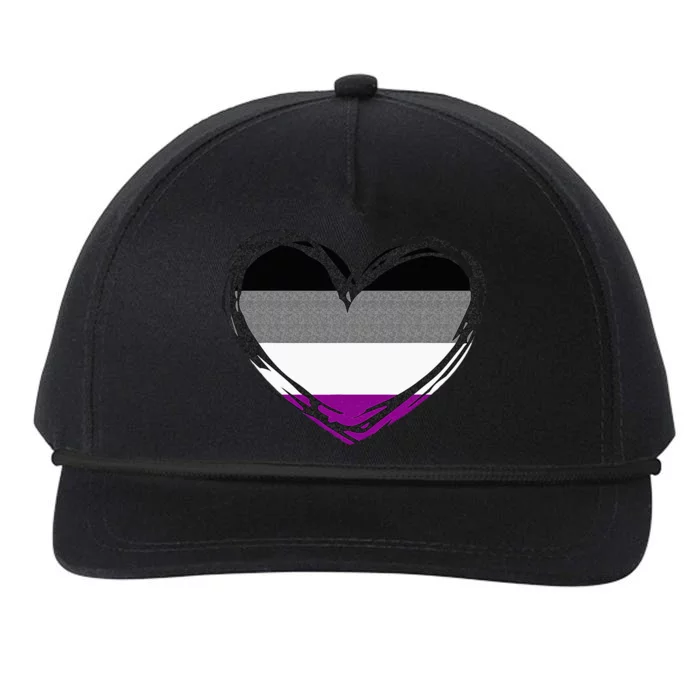 Asexual Pride Design Asexual Snapback Five-Panel Rope Hat