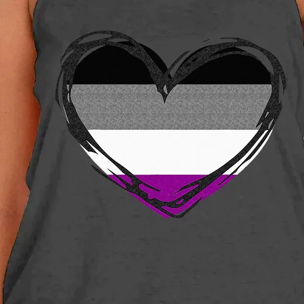 Asexual Pride Design Asexual Women's Knotted Racerback Tank