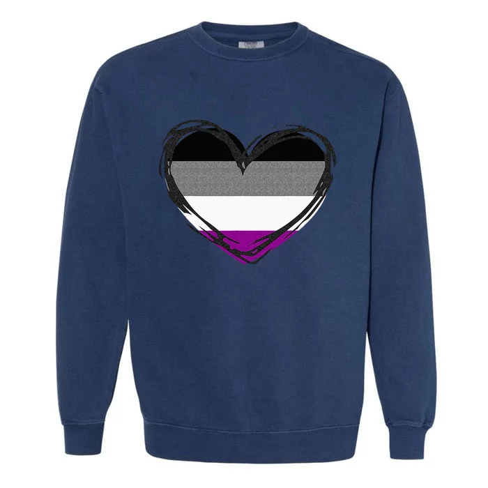 Asexual Pride Design Asexual Garment-Dyed Sweatshirt