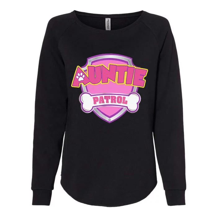 Auntie Patrol Dog Mom Dad Funny Gift Birthday Party Womens California Wash Sweatshirt