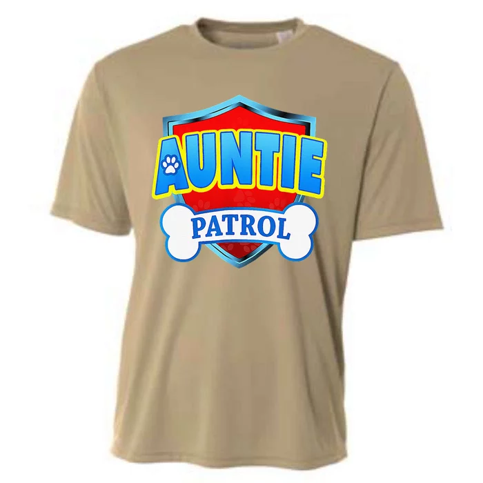 Auntie Patrol Dog Mom Dad Funny Gift Birthday Party Cooling Performance Crew T-Shirt