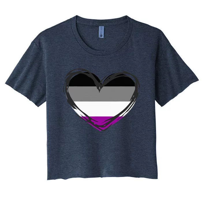 Asexual Pride Design - Asexual Women's Crop Top Tee