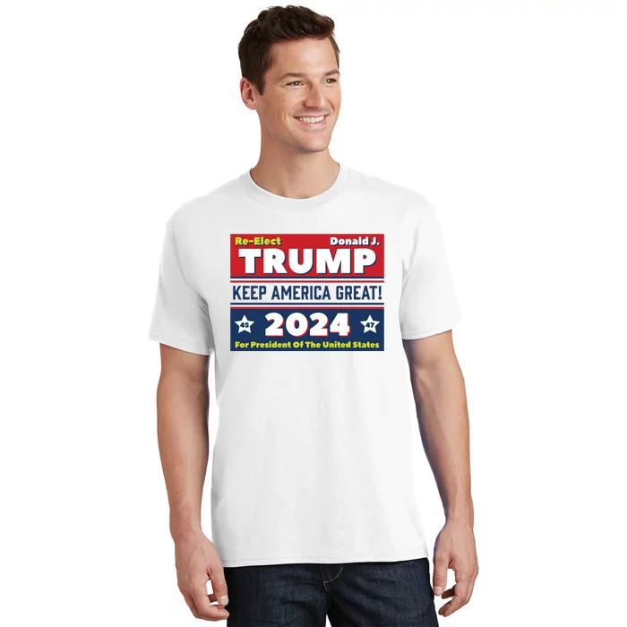 American President Donald Trump 2024 Keep America Great US Election T-Shirt