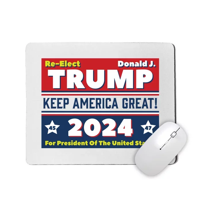 American President Donald Trump 2024 Keep America Great US Election Mousepad