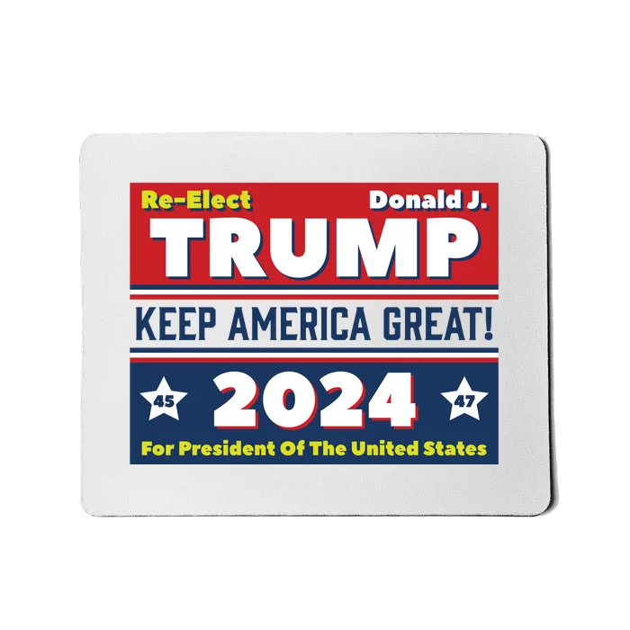 American President Donald Trump 2024 Keep America Great US Election Mousepad