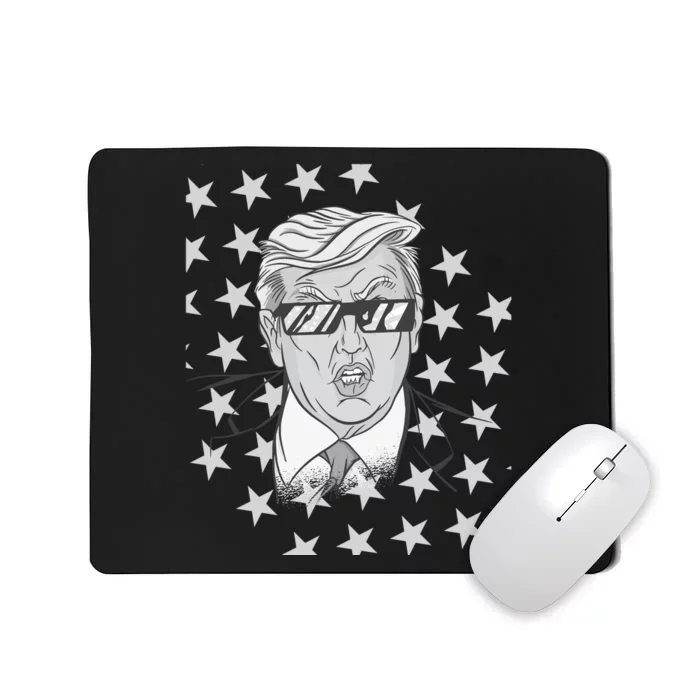 American President Donald Trump 2024 Funny 4th Of July Mousepad