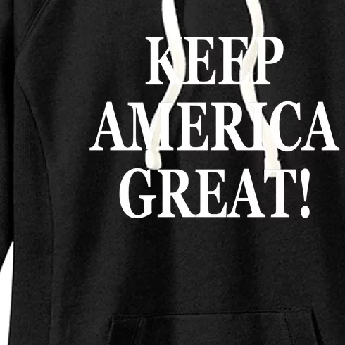 American President Donald Trump 2024 Keep America Great US Election Women's Fleece Hoodie