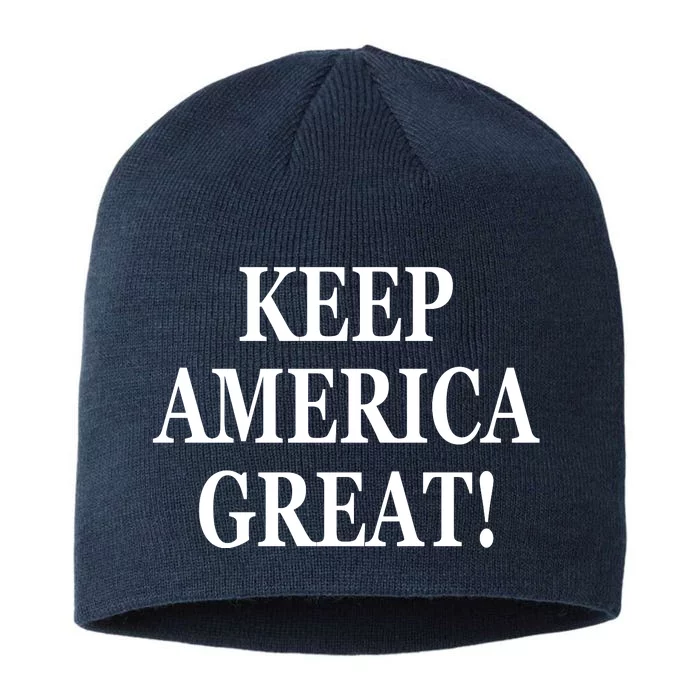 American President Donald Trump 2024 Keep America Great US Election 8 1/2in Sustainable Knit Beanie