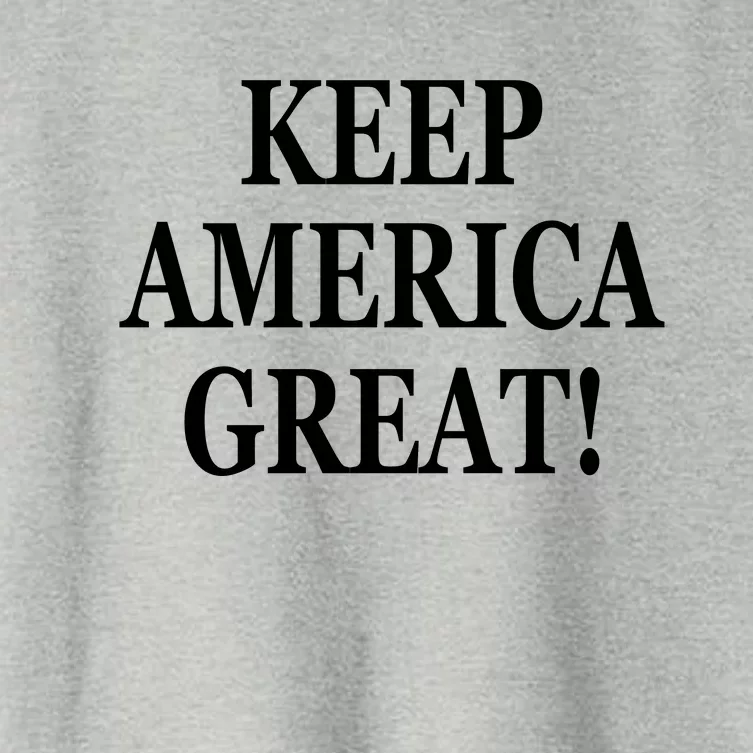 American President Donald Trump 2024 Keep America Great US Election Women's Crop Top Tee