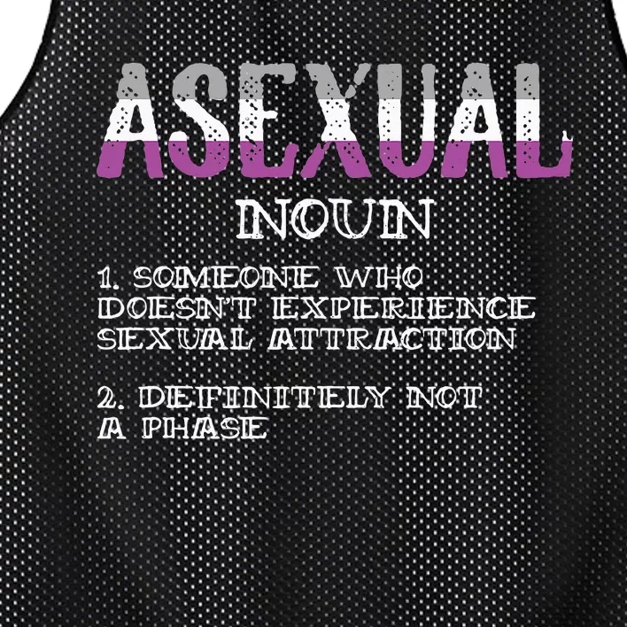 Asexual Person Definition Asexuality Pride Aromantic Ace Mesh Reversible Basketball Jersey Tank