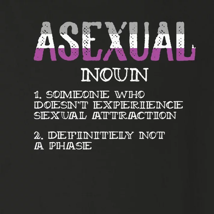 Asexual Person Definition Asexuality Pride Aromantic Ace Toddler Long Sleeve Shirt