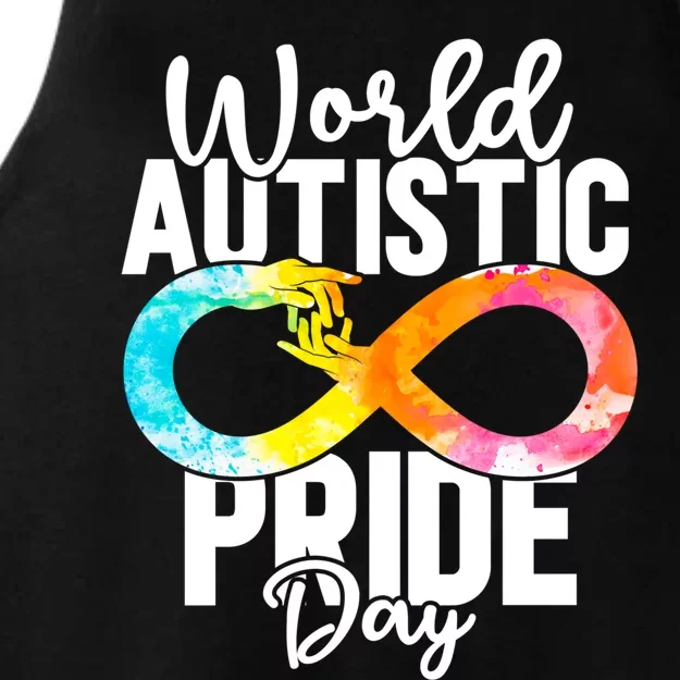 Autistic Pride Day Autism Awareness Cool Gift Ladies Tri-Blend Wicking Tank