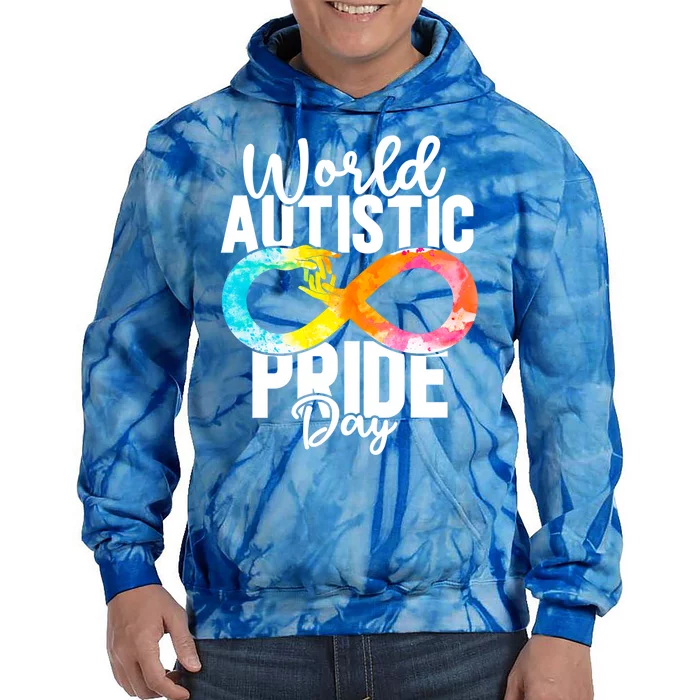 Autistic Pride Day Autism Awareness Cool Gift Tie Dye Hoodie