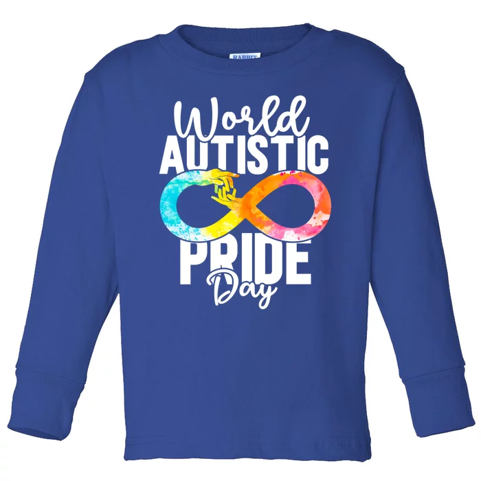 Autistic Pride Day Autism Awareness Cool Gift Toddler Long Sleeve Shirt