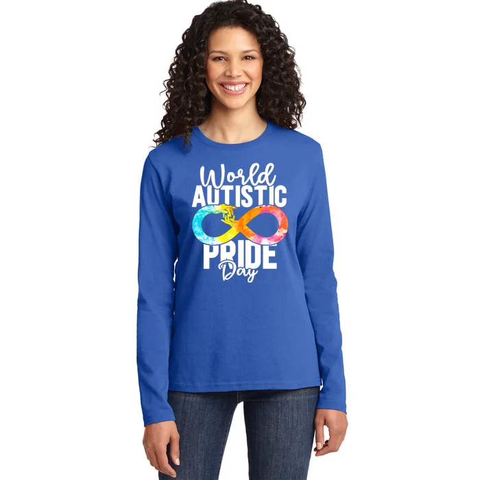 Autistic Pride Day Autism Awareness Cool Gift Ladies Long Sleeve Shirt