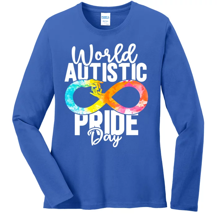 Autistic Pride Day Autism Awareness Cool Gift Ladies Long Sleeve Shirt