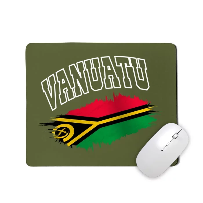 Athletic Patriotic Design Vanuatu Flag Mousepad