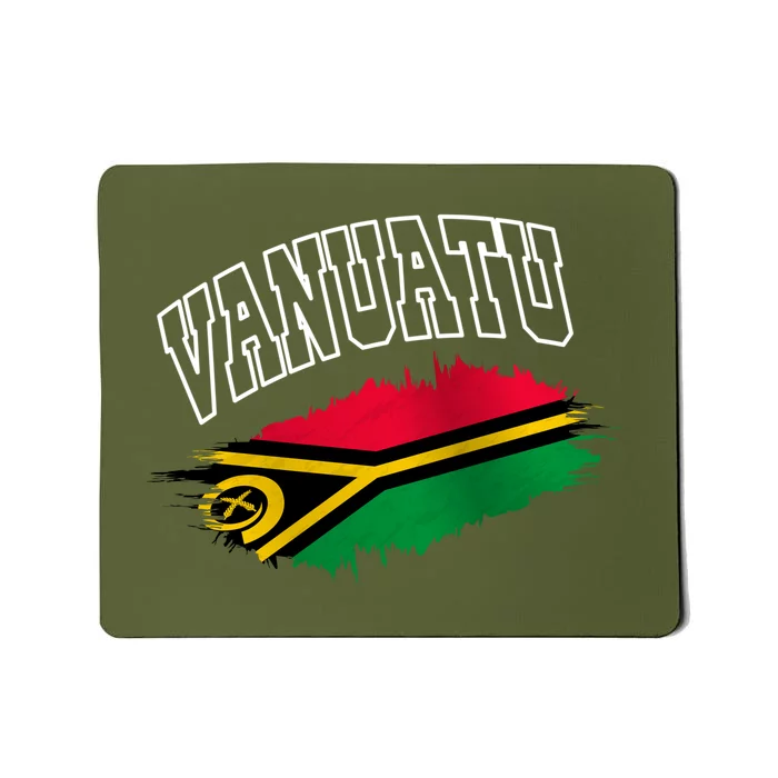 Athletic Patriotic Design Vanuatu Flag Mousepad