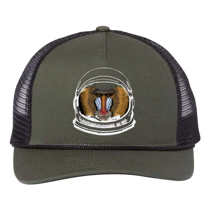 Ape Astronaut Retro Rope Trucker Hat Cap