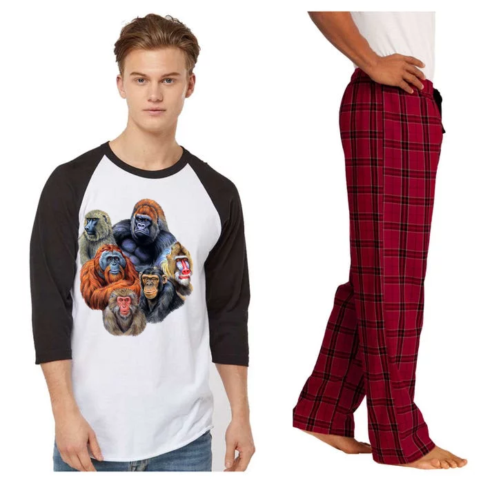 Ape Collage Raglan Sleeve Pajama Set