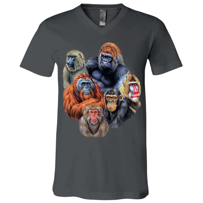 Ape Collage V-Neck T-Shirt