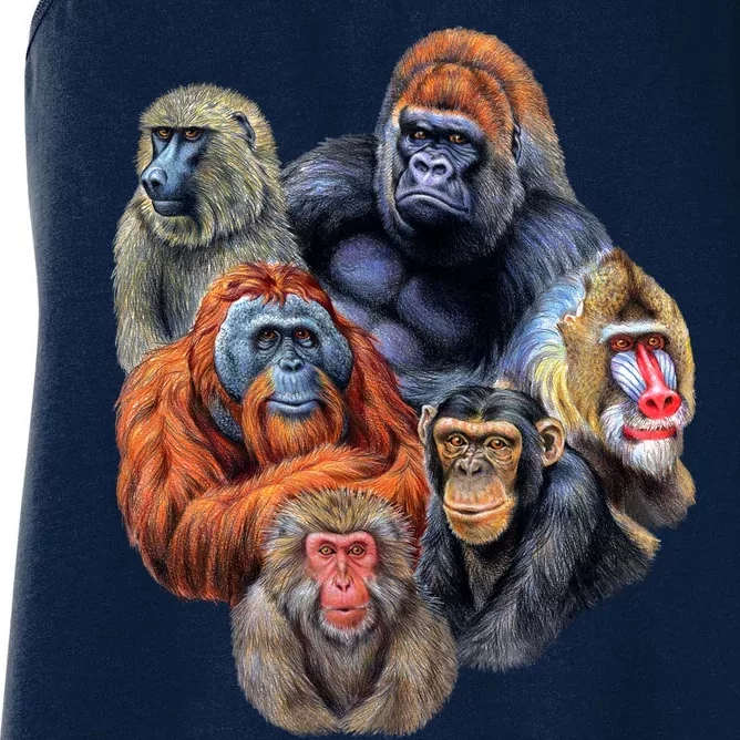 Ape Collage Women's Racerback Tank