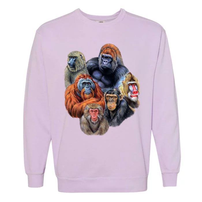 Ape Collage Garment-Dyed Sweatshirt