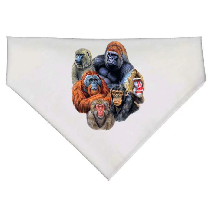 Ape Collage USA-Made Doggie Bandana