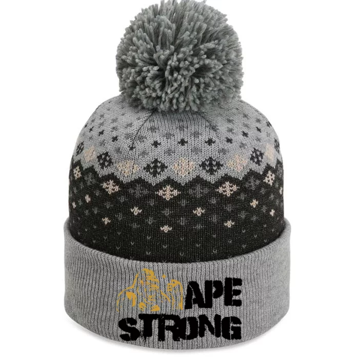 Ape Strong The Baniff Cuffed Pom Beanie