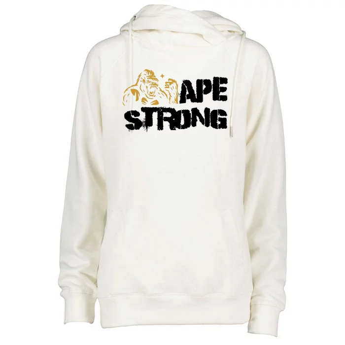 Ape Strong Womens Funnel Neck Pullover Hood