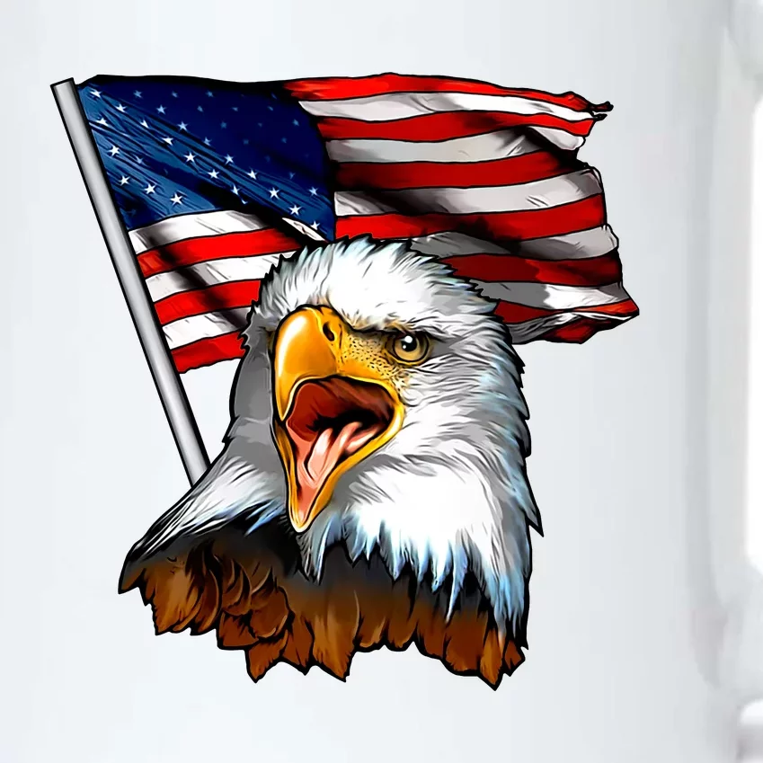 American Patriotic Eagle Flag Black Color Changing Mug