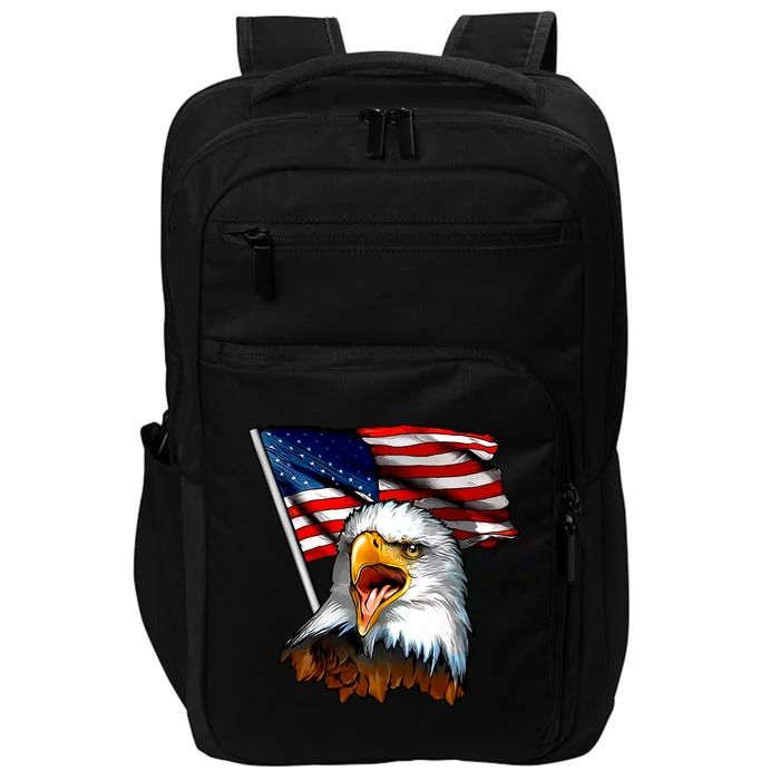 American Patriotic Eagle Flag Impact Tech Backpack