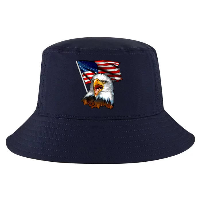 American Patriotic Eagle Flag Cool Comfort Performance Bucket Hat